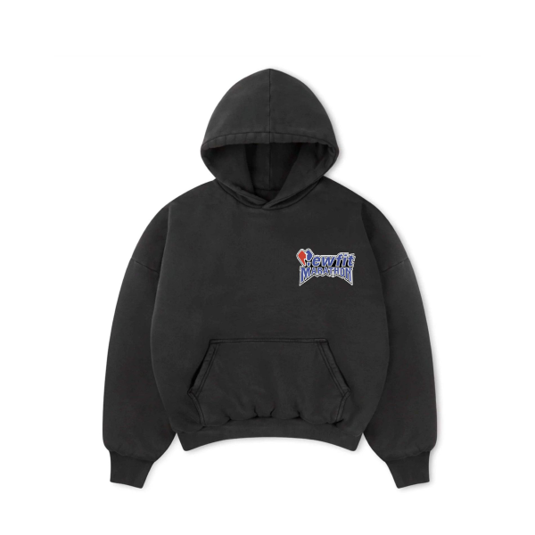 oversized hoodie washed charcoal
