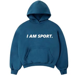 Deep Blue Hoodie - I Am Sport - M
