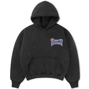 Oversized hoodie - Washed Charcoal - XL